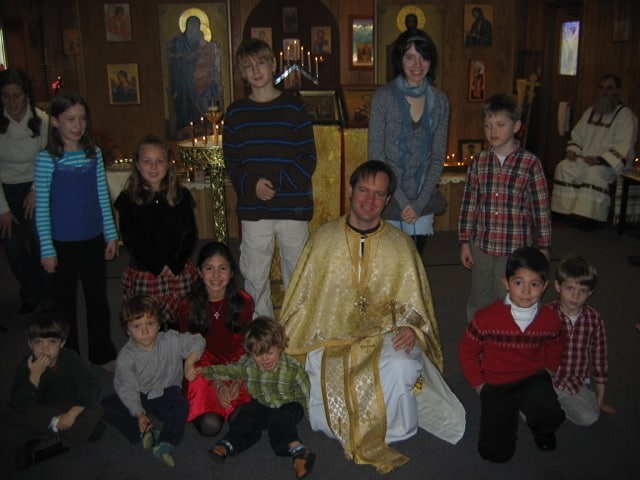 Fr. Isaac and children
